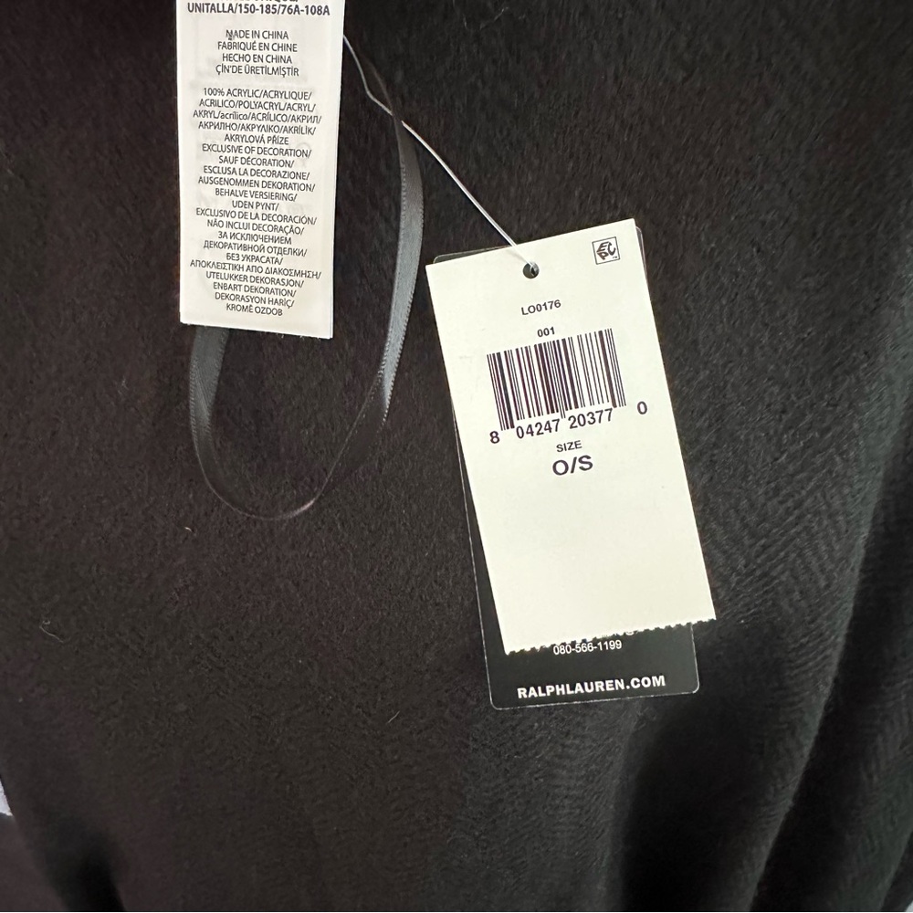 Lauren Ralph Lauren Buckle-Front Poncho / Cape Wrap - NWT - Picture 9 of 10